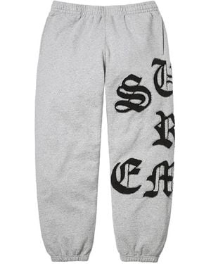 Supreme Elasticated-Cuffs Track Trousers - White