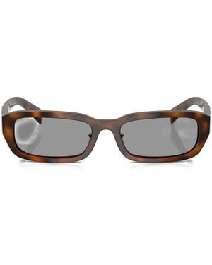 Prada Rectangle-Frame Sunglasses - Gray