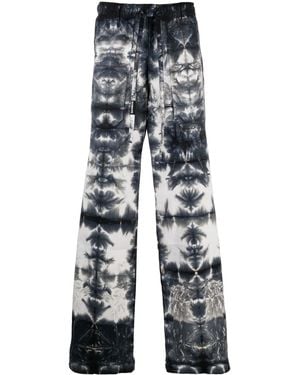 NAHMIAS Tie-Dye Wide-Leg Trousers - Blue