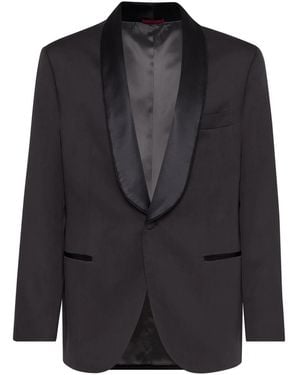 Brunello Cucinelli Shawl-Lapels Dinner Blazer - Black