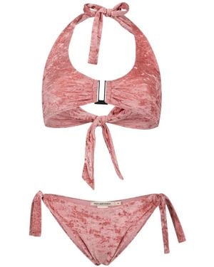 Paramidonna Bikini Jane Con Cuello Halter - Rosa