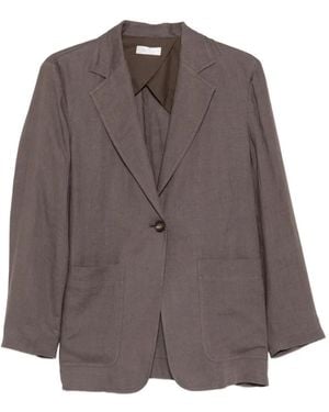 Panicale Belted Single-Breasted Jacket - Brown