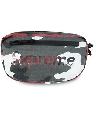 Supreme ロゴ ベルトバッグ - グレー