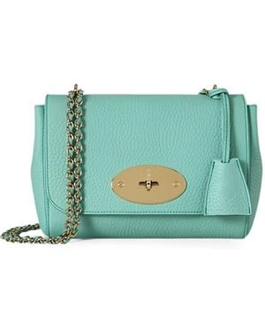 Mulberry Lily Heavy-Grain Shoulder Bag - Blue