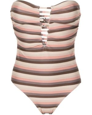 Amir Slama Bandeau-Badeanzug Mit Cut-Out - Pink