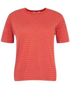 AURALEE Striped T-Shirt - Red