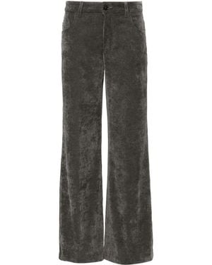 ERMANNO FIRENZE Logo-Patch Palazzo Pants - Grey