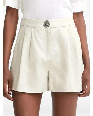 ARMANI EXCHANGE Pleat-Detail Shorts - White