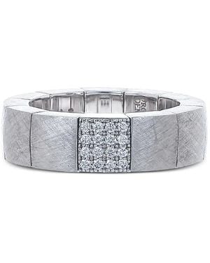 ’ROBERTO DEMEGLIO Scacco Stretchring Mit Diamanten - Weiß