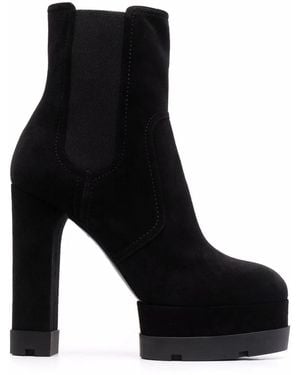Casadei Nancy スエードブーツ - ブラック