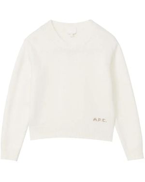 A.P.C. Anna Sweater - White