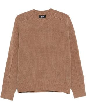 Stussy Ribbed Crew-neck Sweater - ブラウン