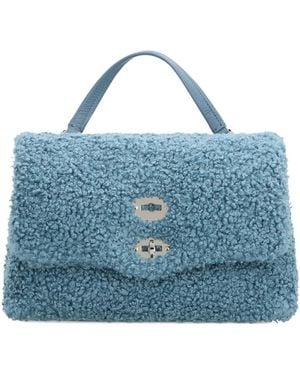 Zanellato Small Postina Top Handle Tote Bag - Blue