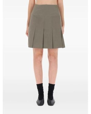 Our Legacy Pleated Mini Skirt - Green