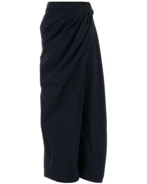 JW Anderson Pantalon Ample À Effet Drapé - Blue