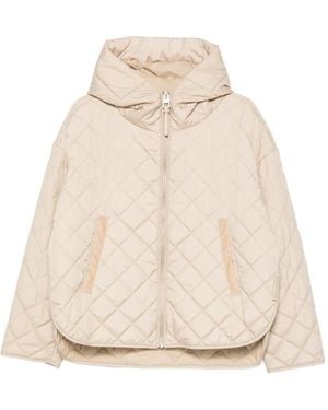 Marc O' Polo Quilted Hooded Jacket - Natural