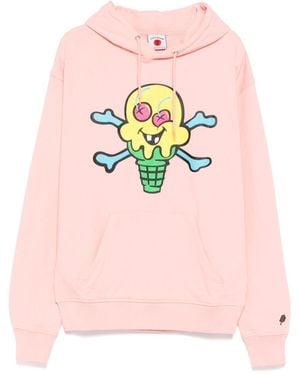 ICECREAM Graphic-Print Hoodie - Pink