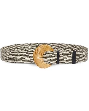 Marella Ceinture À Chevrons Et À Boucle - Blanc