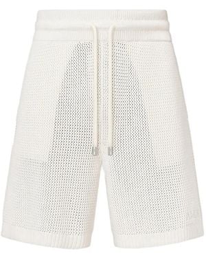 Amiri Crochet Mesh Short - White