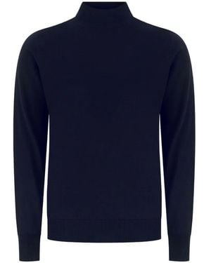 Alpha Studio Pullover Mit Stehkragen - Blau