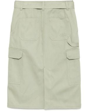 スカート MAISON KITSUNE Woman Skirt Green OW01508WW9028 0094 BELTED UTILITY SKIRT | Maison Kitsuné