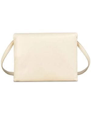 Marni Prisma Leather Clutch Bag - Natural