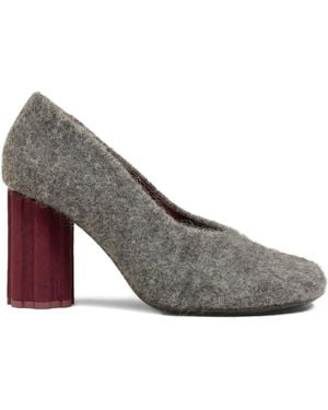 Ami Paris 90Mm Piano Court Shoes - Grey