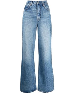 Reformation Cary High-Rise Wide-Leg Jeans - Blue