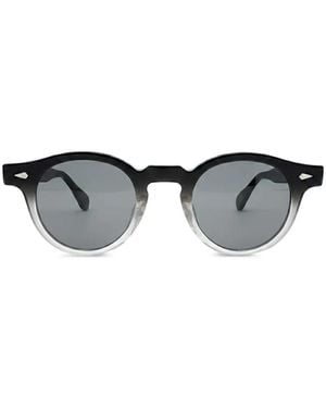 JULIUS TART Harold Round-Frame Sunglasses - Grey