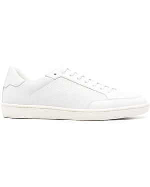 Saint Laurent Leather Flat Shoes - White
