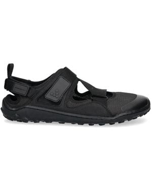 Vivobarefoot Mesh-Sandalen Mit Klettverschluss - Schwarz