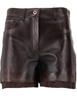 Miu Miu Pantalones cortos con bolsillo - Negro