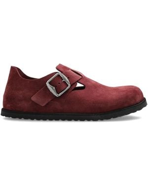 Birkenstock London スエード ローファー - レッド
