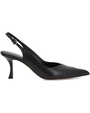 Ferragamo 70Mm Slingback Court Shoes - Black