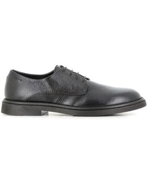 Alexander Hotto Grained-Leather Derby Shoes - Grey