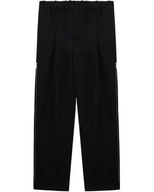 Undercover Pleated Zip-Detail Trousers - Black