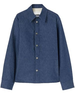 Jil Sander Cotton Denim Overshirt - Blue