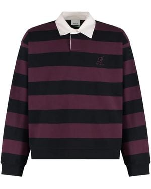 Agolde X Rsvp Gallery Polo En Coton À Manches Longues - Bleu