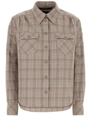Moncler Check Flannel Shirt - Gray