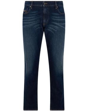DIESEL Faded Straight-Leg Jeans - Blue