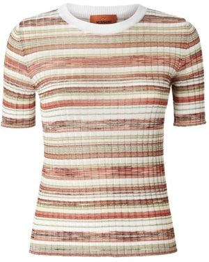 Missoni Striped Ribbed-Knit Sweater - Natural