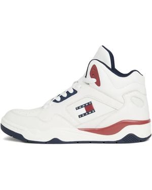 Tommy Hilfiger Sneakers Mit Logo-Print - Weiß