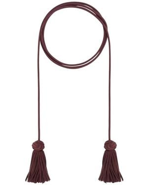 Pierre Louis Mascia Plmbelt Tassel-Accented Rope Belt - White