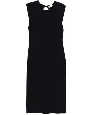 P.A.R.O.S.H. Cut-Out-Detail Midi Dress - Black