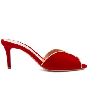 Gianvito Rossi 70 Cutout Trim Sandals - Red