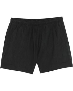 Cole Buxton Elasticated-Waist Swim Shorts - Black
