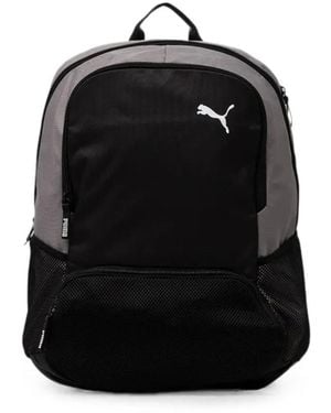 PUMA Logo-Print Paneled Backpack - Black