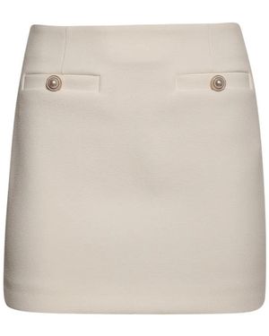 Florence & Fortitude Peyton Buttoned Mini Skirt - Natural
