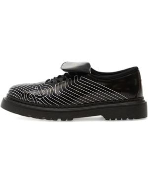 Filling Pieces Topstitched Derby Shoes - Black
