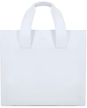 Quira Double-Handle Tote Bag - White